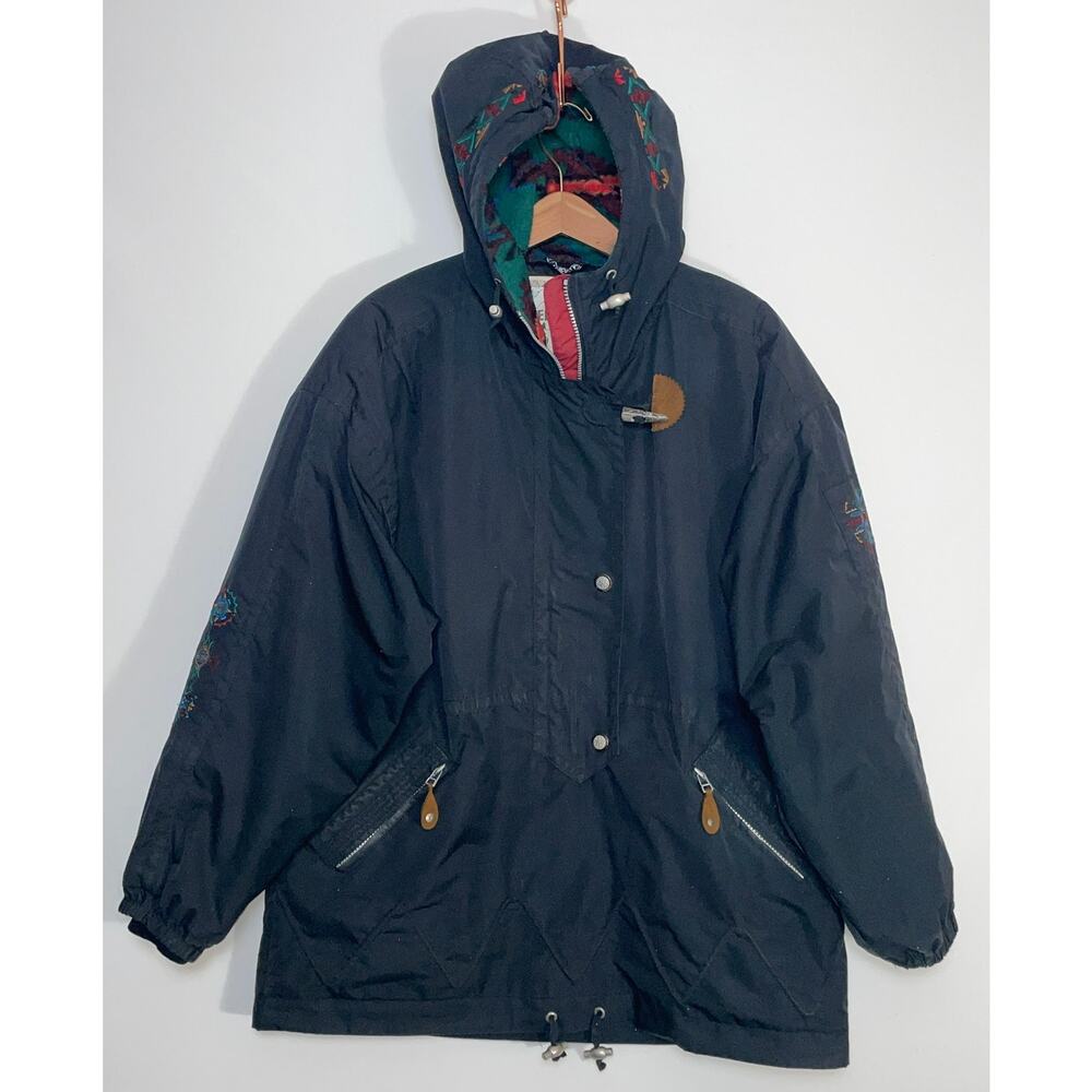 Obermeyer Tribute Half-Zip Jacket‎ - Size Women's 10 - Embroidered Detailing